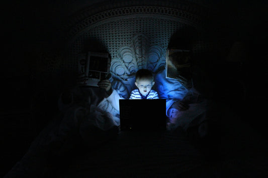 Bedtime Stories Reimagined with a Portable Projector